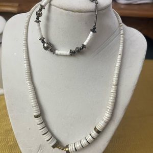 Vintage Puka Shells with Bracelet